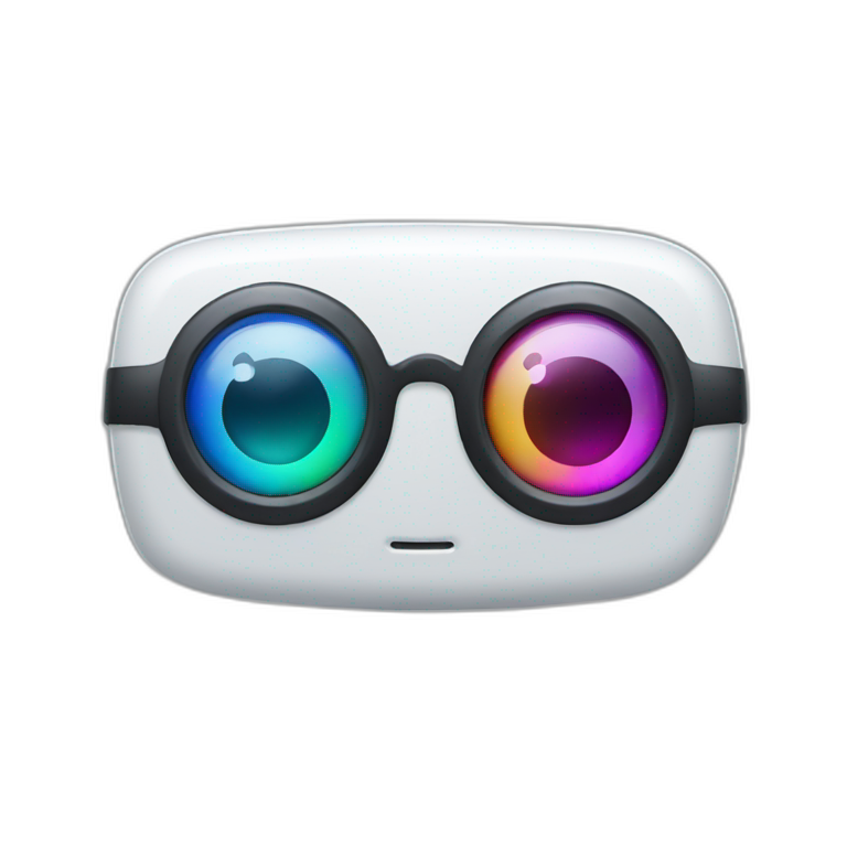 Remote controller and eye glasses emoji