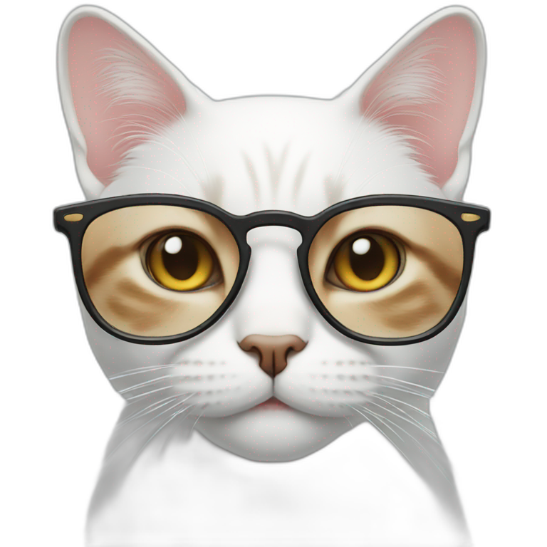 a cat in glasses emoji