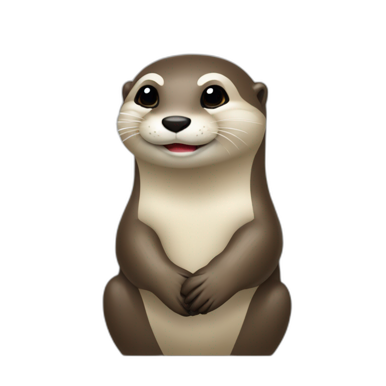 loutre qui fait un doigt d’honneur emoji