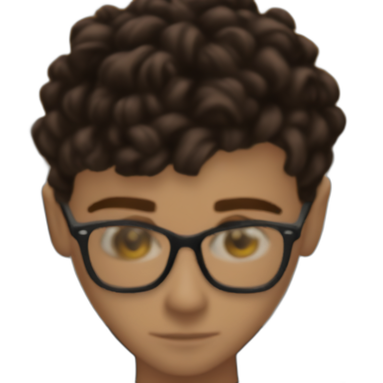 blurry boy with glasses emoji