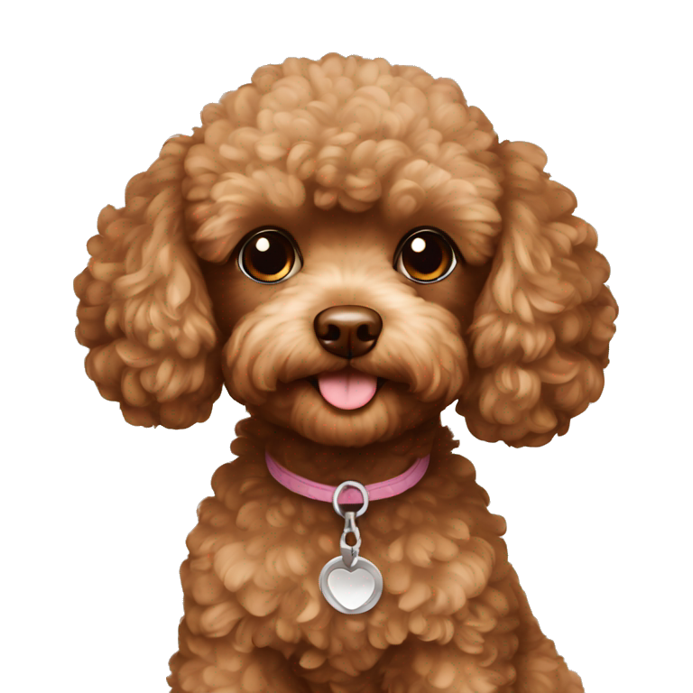 Toy poodle brown emoji