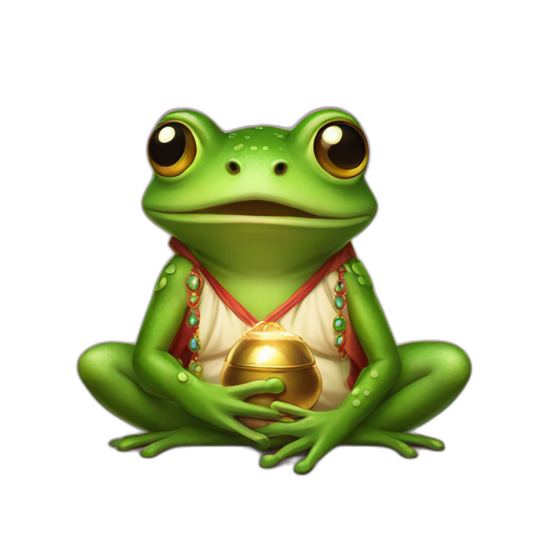 fortune teller frog emoji