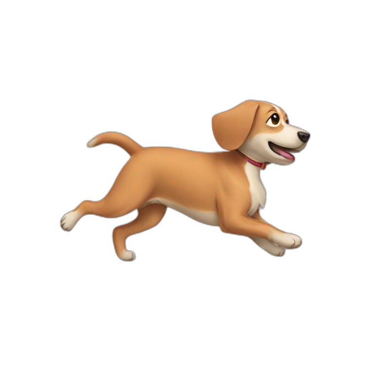 dog legs rolling emoji