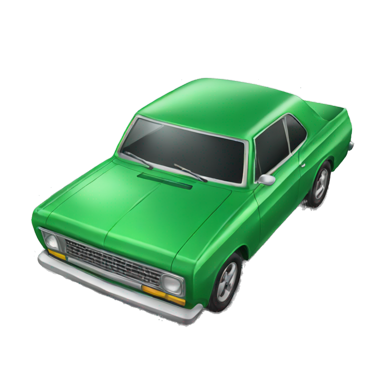 Auto verde emoji