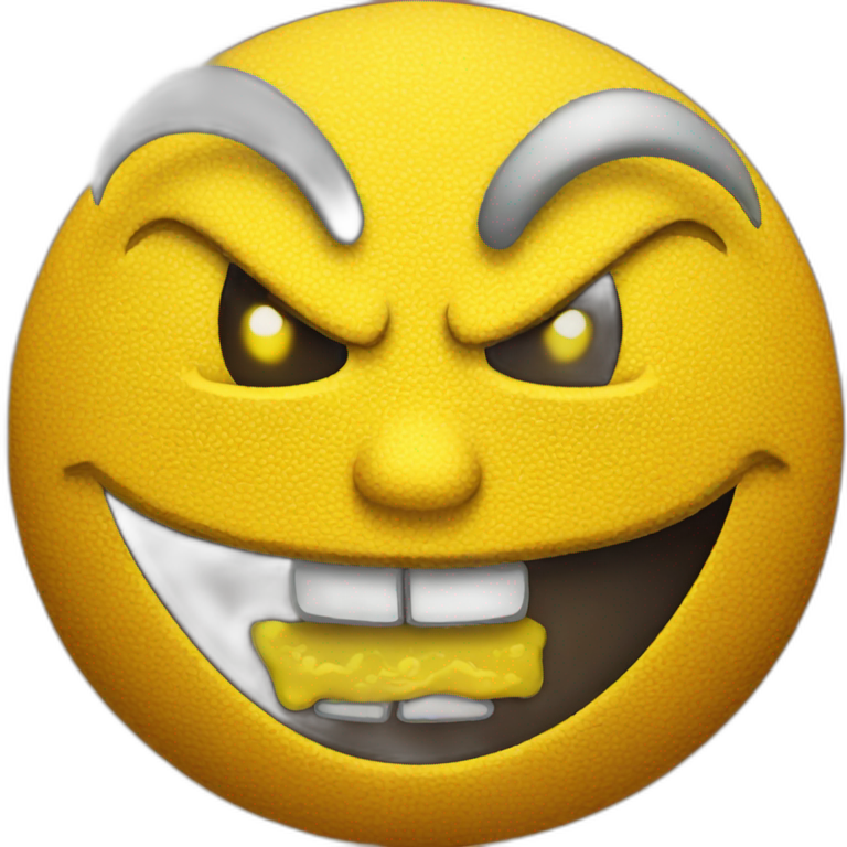 Yellow Evil Emoji  emoji