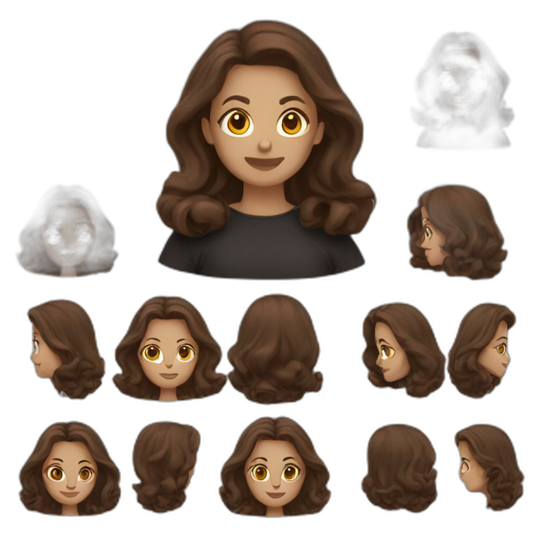 witch women brown hair emoji