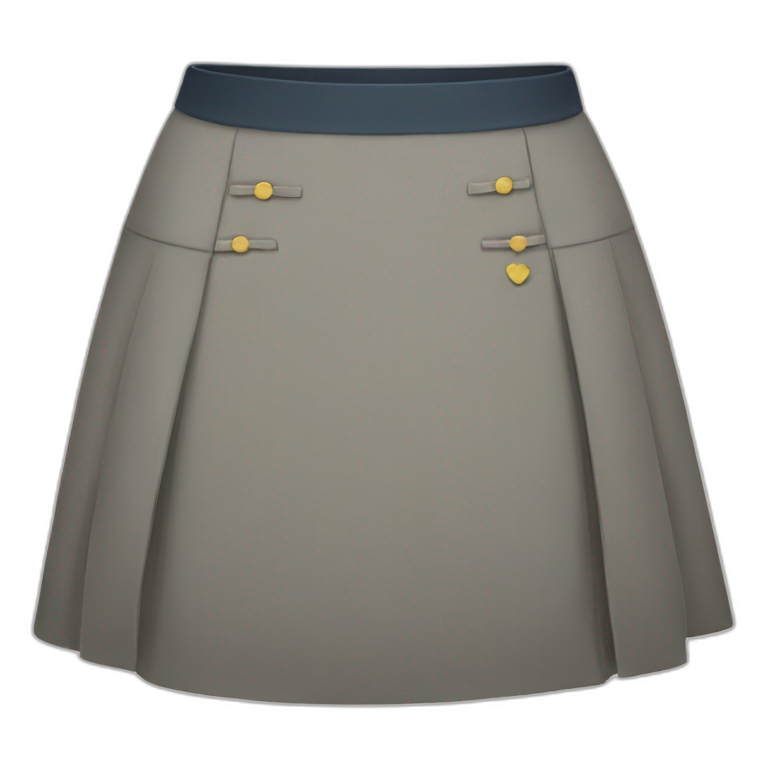 school uniform skirt emoji