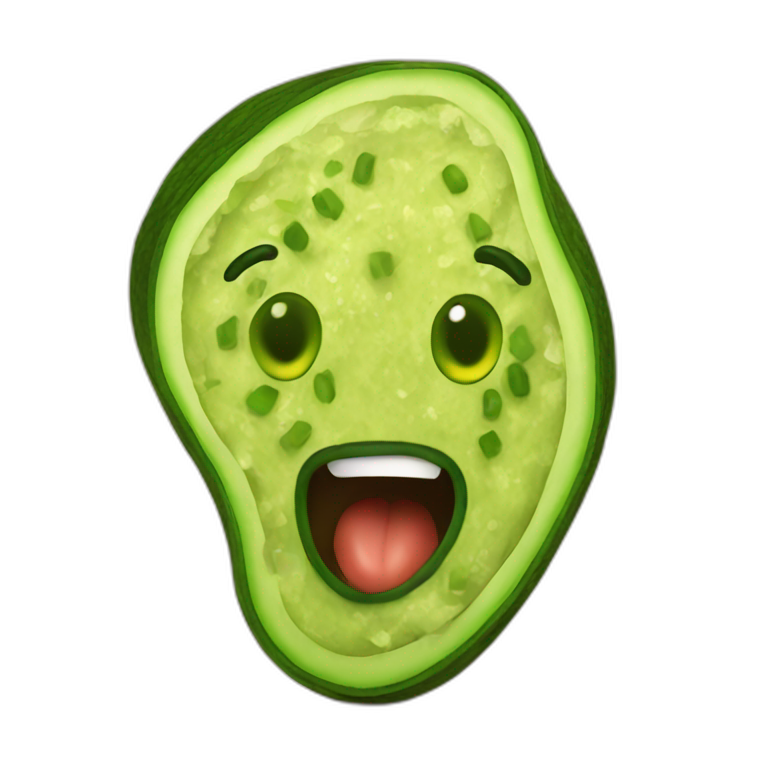 Crazy guacamole emoji