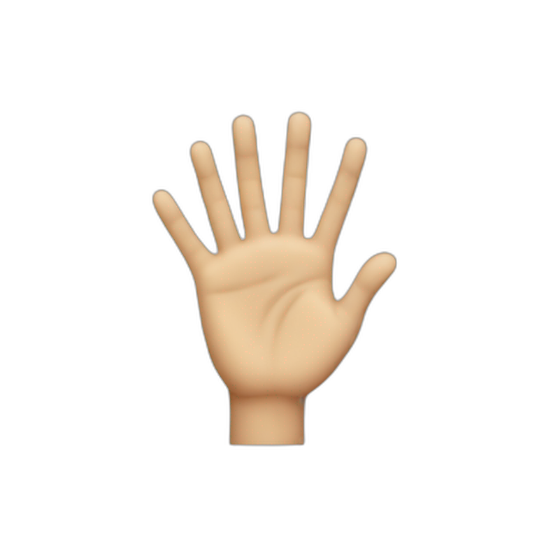 palm hand emoji