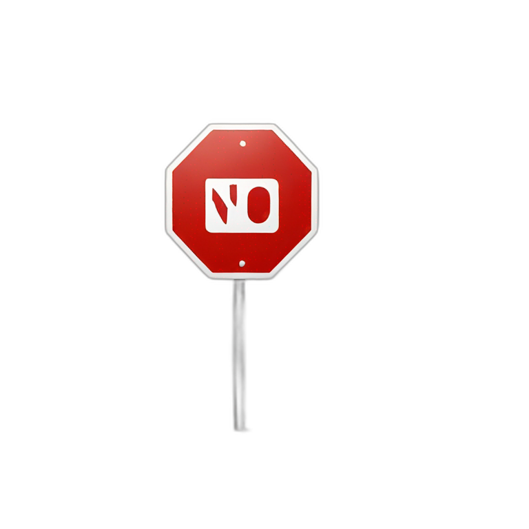 No Entry Sign emoji
