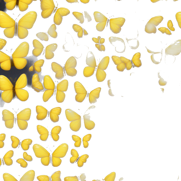 Yellow butterfly emoji