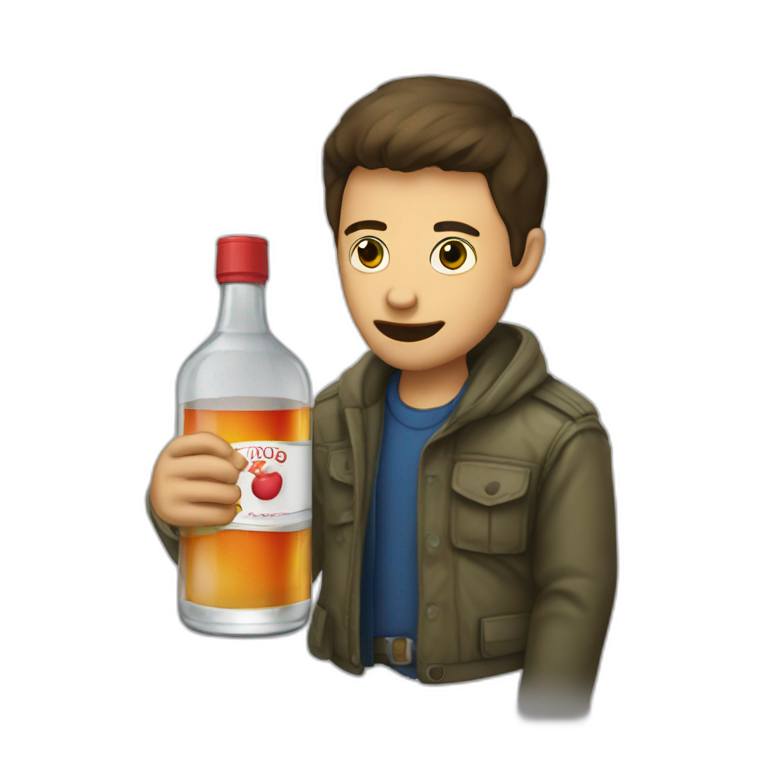 stalker drink vodka emoji