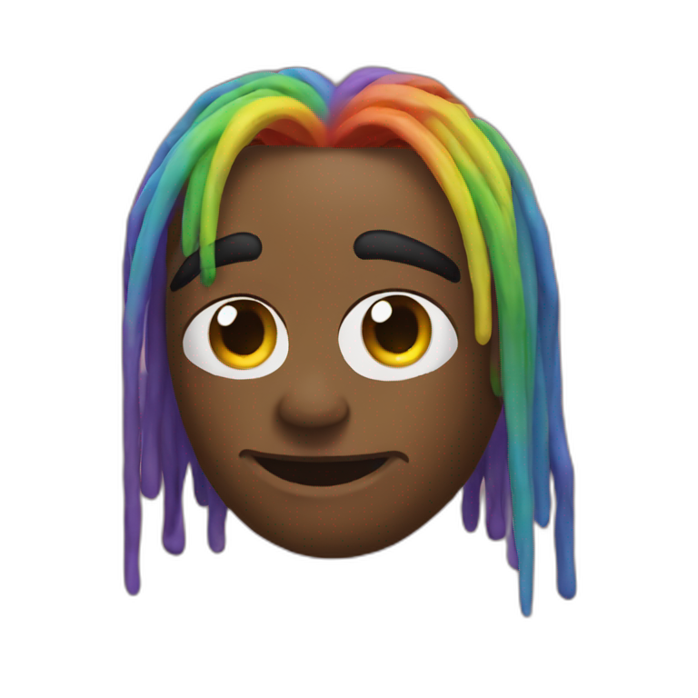 rainbow coolio emoji