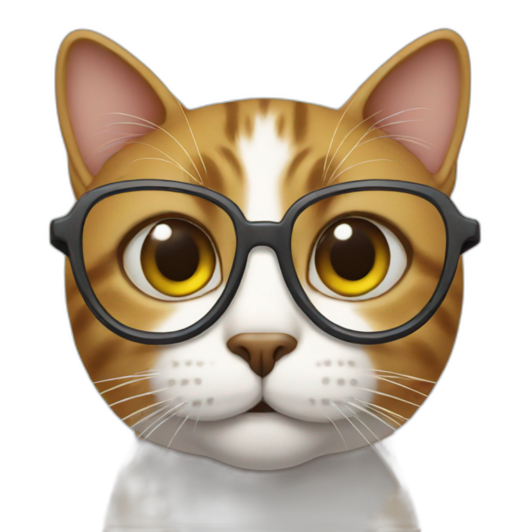 Cat With Glasses emoji