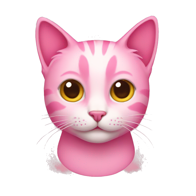 Pink cat emoji