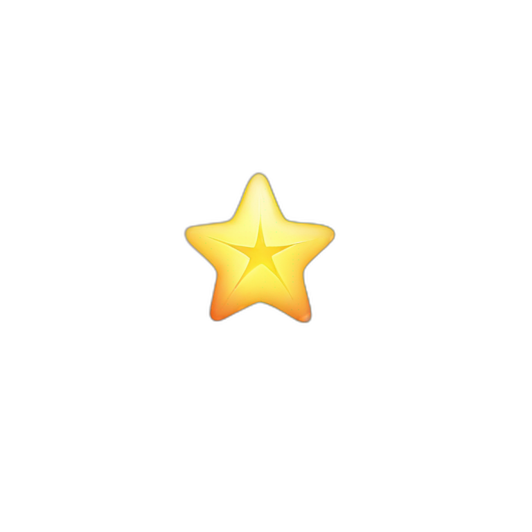 glowing rainbow star emoji