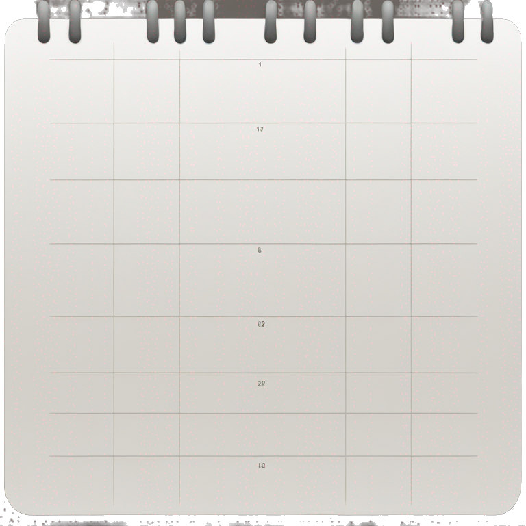 Minimalist calendar icon emoji