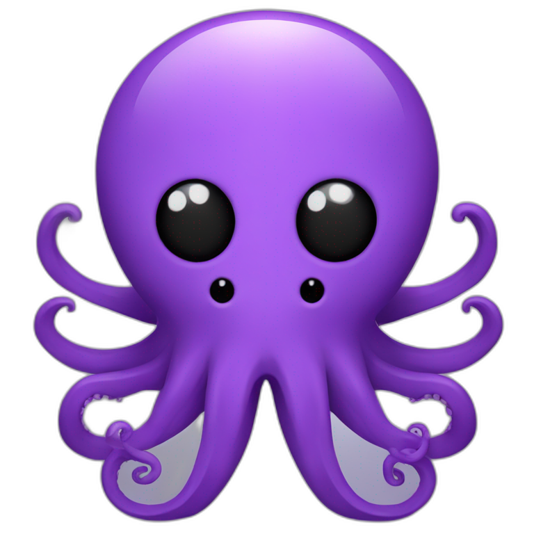 Octopus Computer Engineer purple octopus emoji