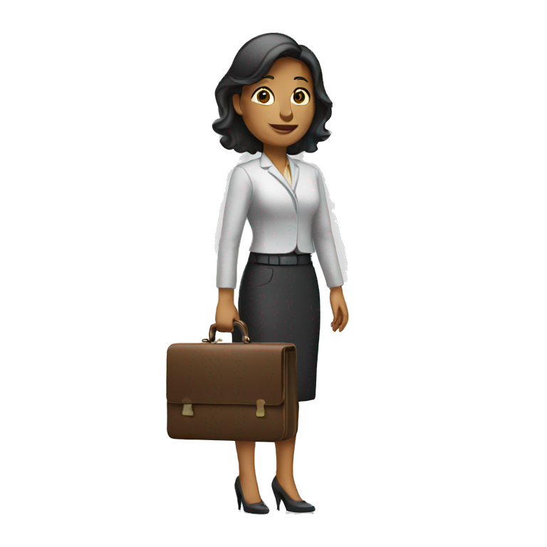 woman holding briefcase emoji