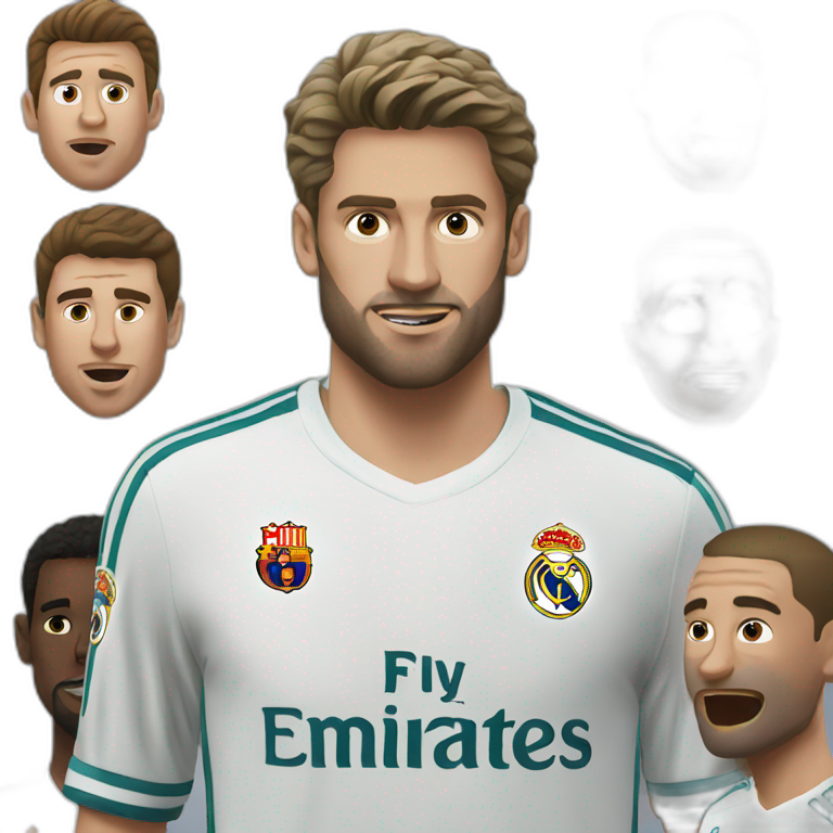 Real Madrid versus Barcelona emoji