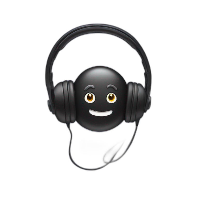 licorice with headphones emoji