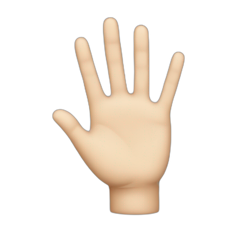 give a hand emoji
