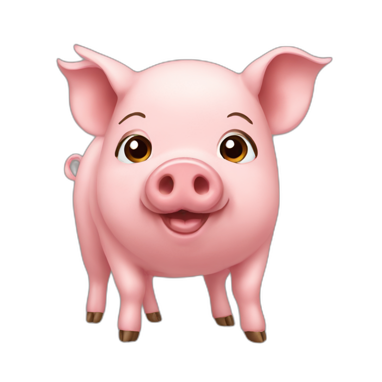 pig-with-brown-curls emoji