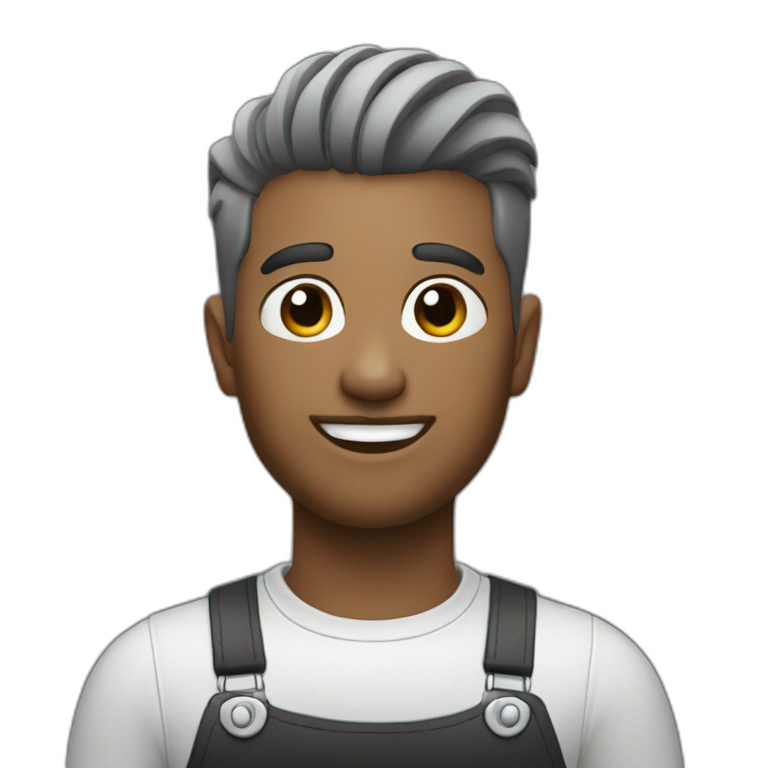 barber black and grey emoji