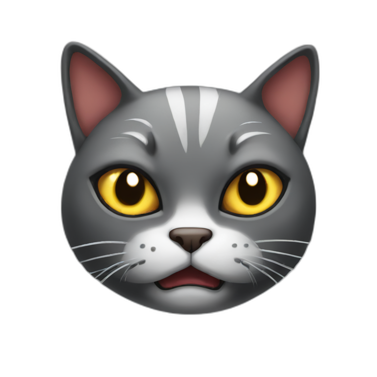 Evil cat emoji