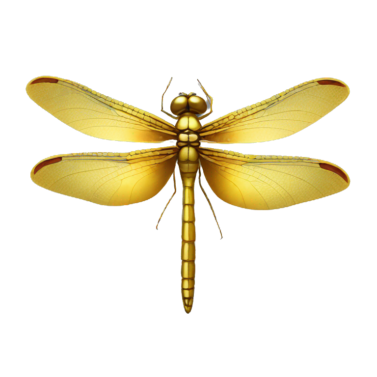 gold dragonfly emoji