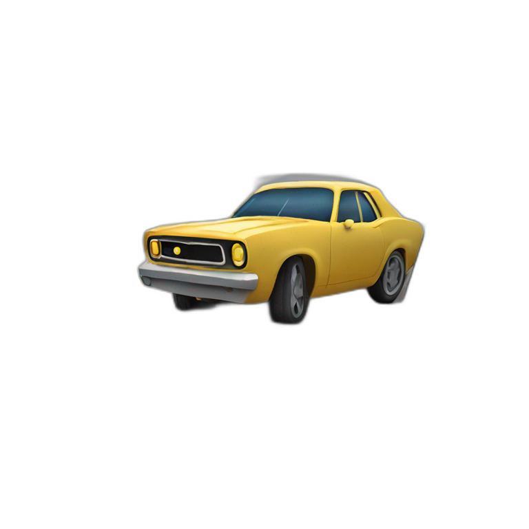 coding a cars game in a macbook emoji