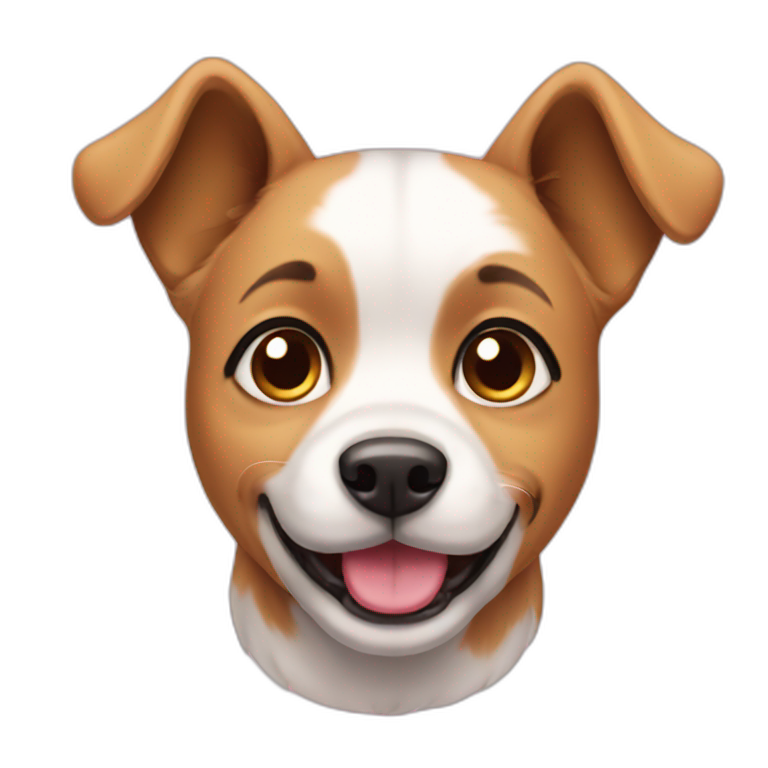 girly dog emoji