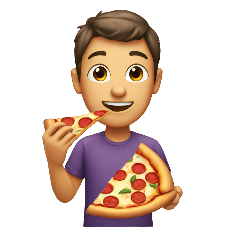 eating pizza emoji