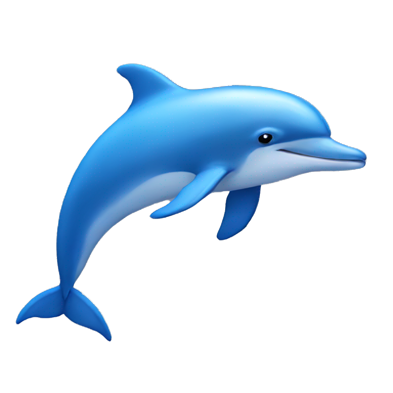 Blue dolphin emoji