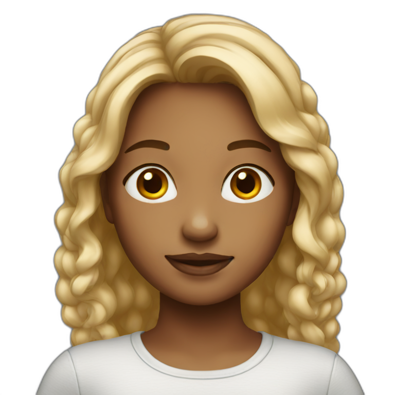medium skin-young girl emoji