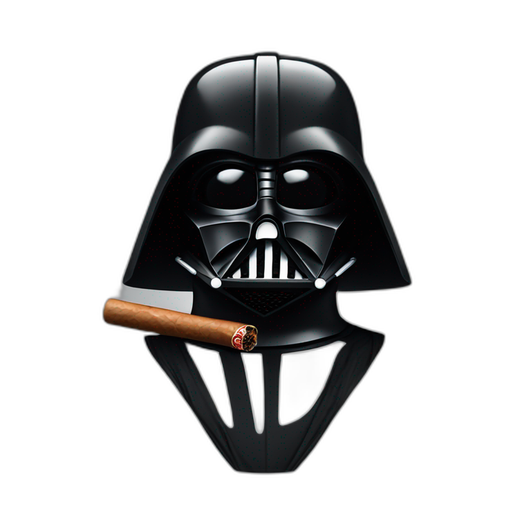 Darth Vader smoking cigar emoji