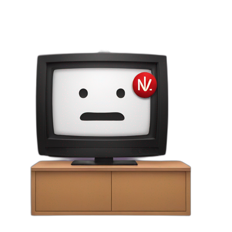 Netflix on a tv screen emoji