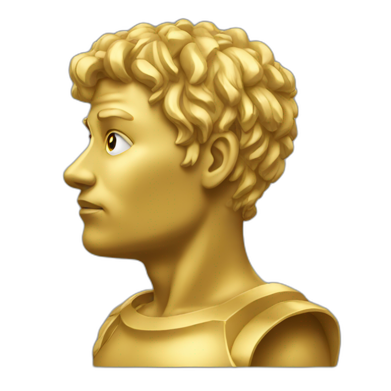 Golden thinker emoji