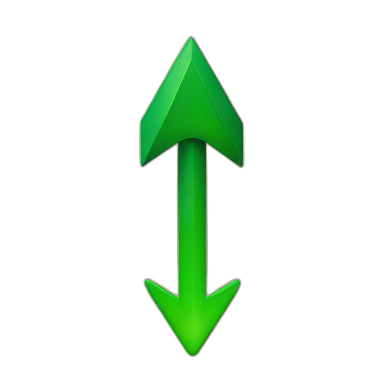 green up arrow emoji