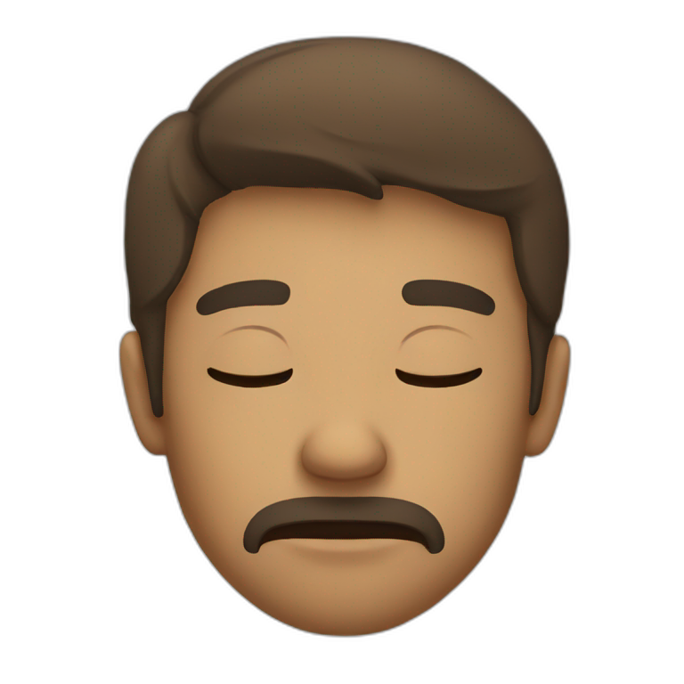 Sleepy emoji