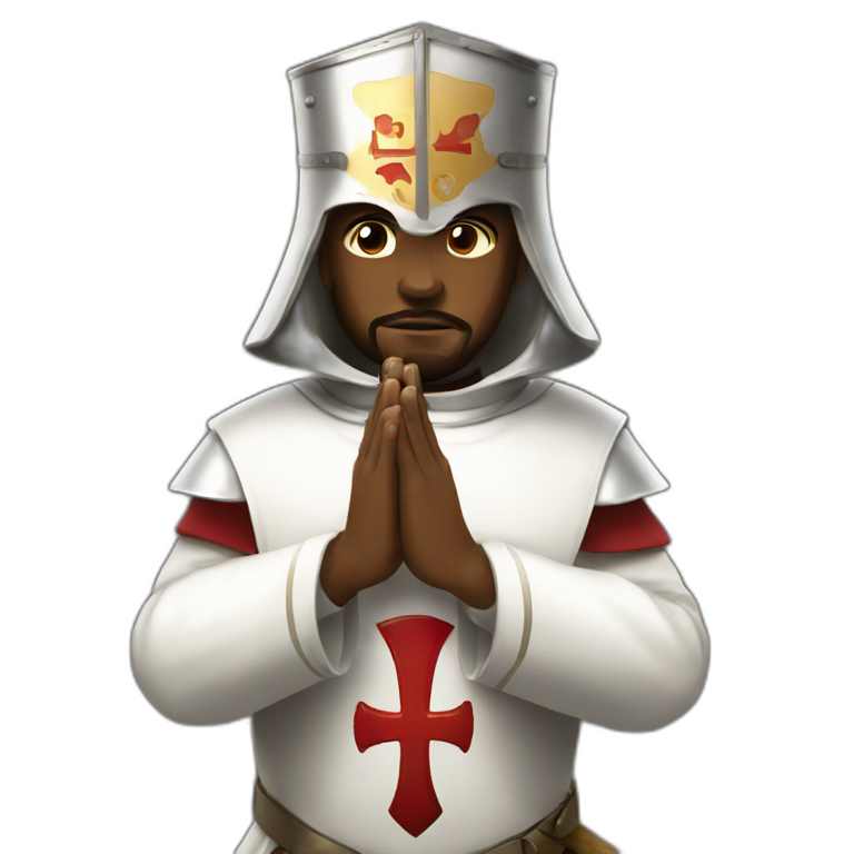 Knights Templar praying emoji