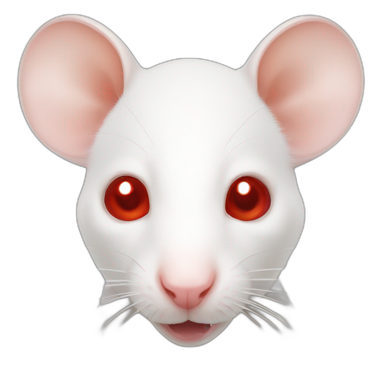 Albino rat red eyes emoji