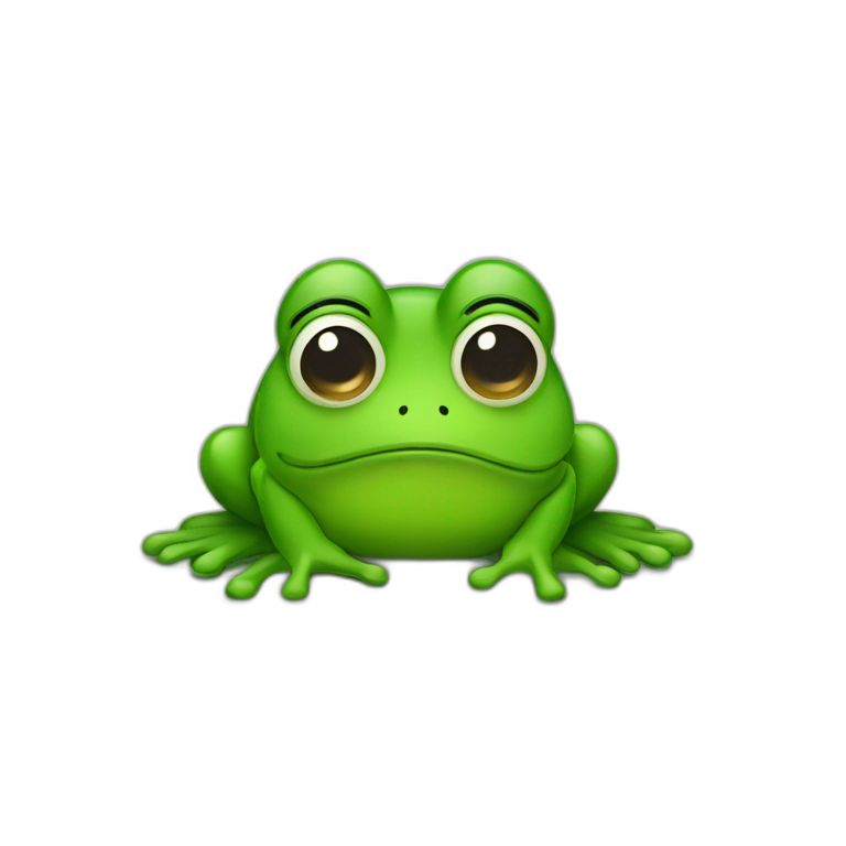 sad frog emoji