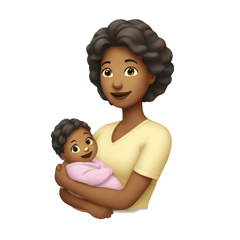 mother with baby emoji
