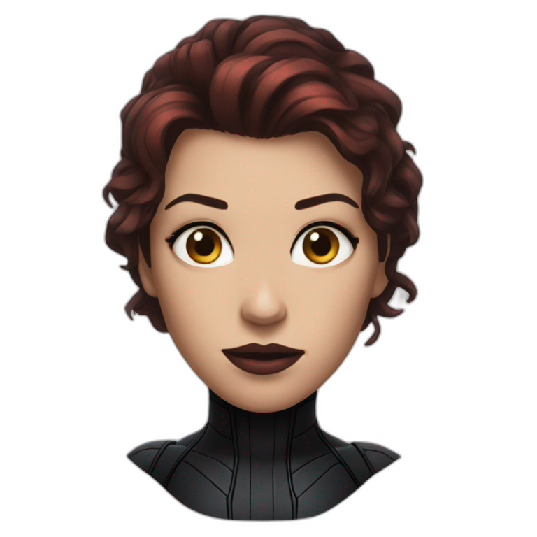 head Black Widow marvel emoji