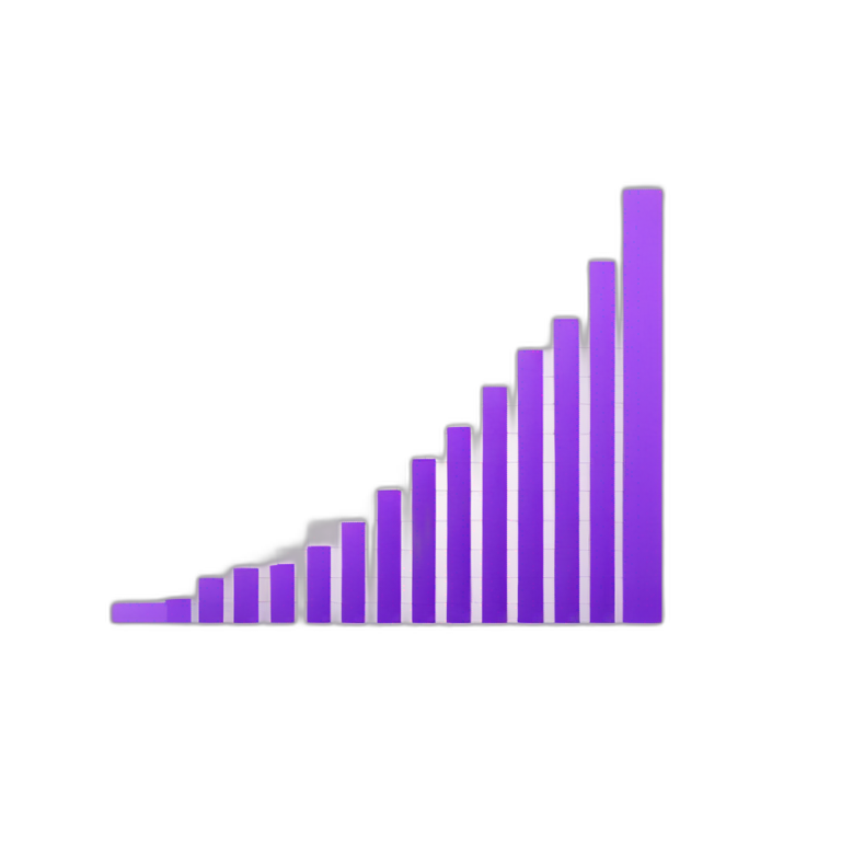 purple graph emoji