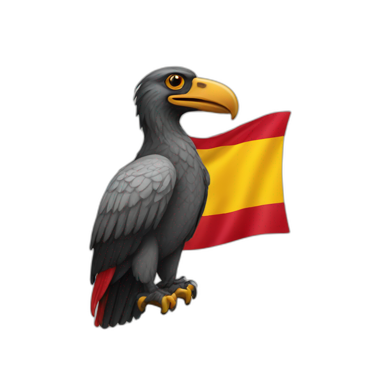Condor and Spanish flag emoji