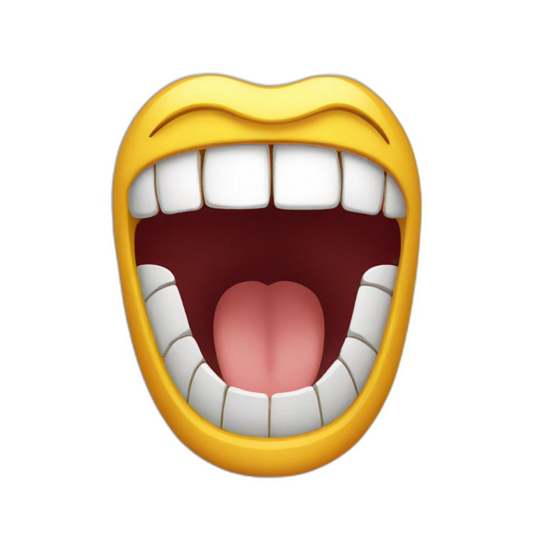wide open mouth emoji
