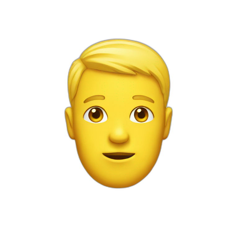 yellow head emoji