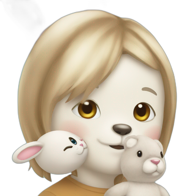teddy-and-bunny emoji